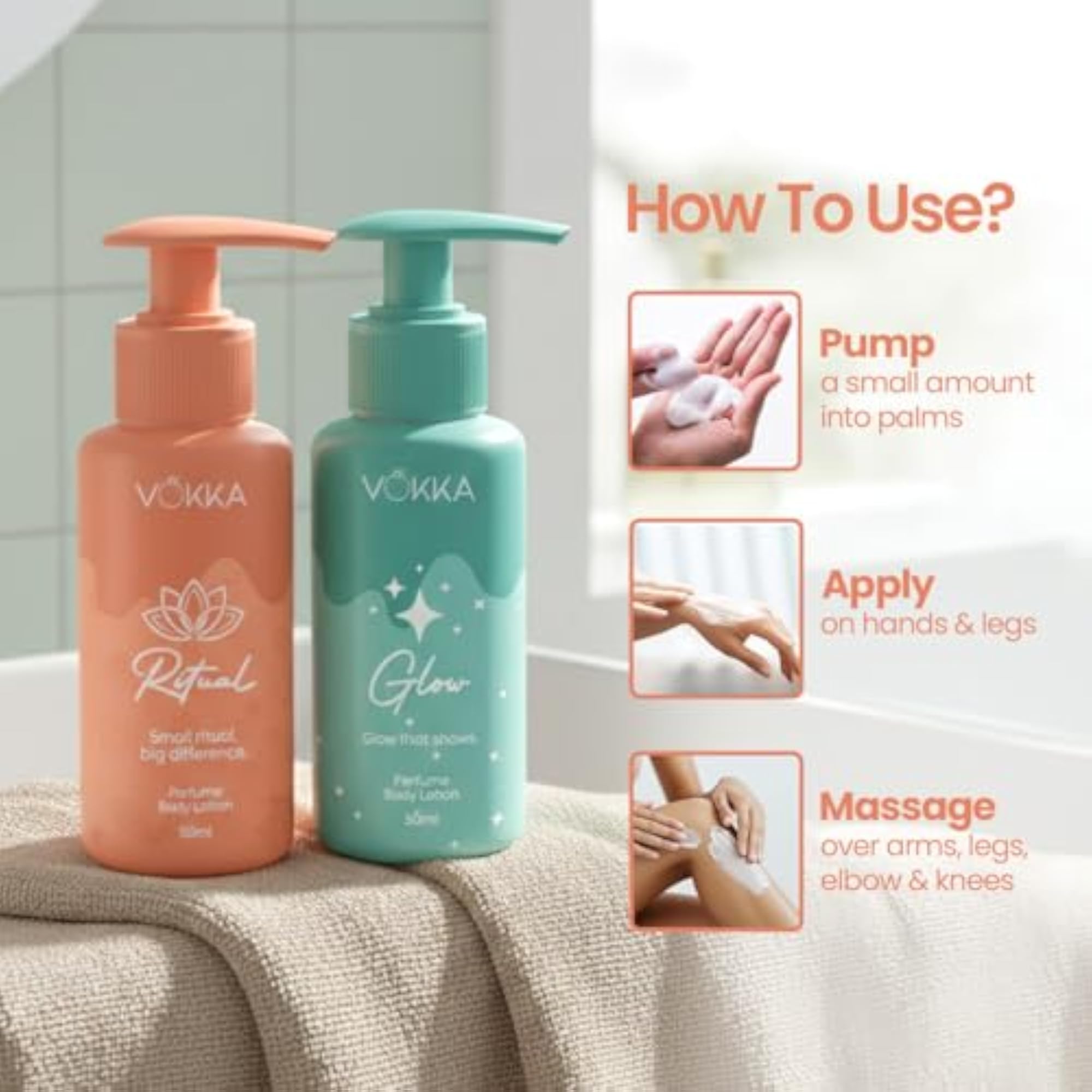 Ritual & Glow Perfume Body Lotion Combo, Nourishing Set